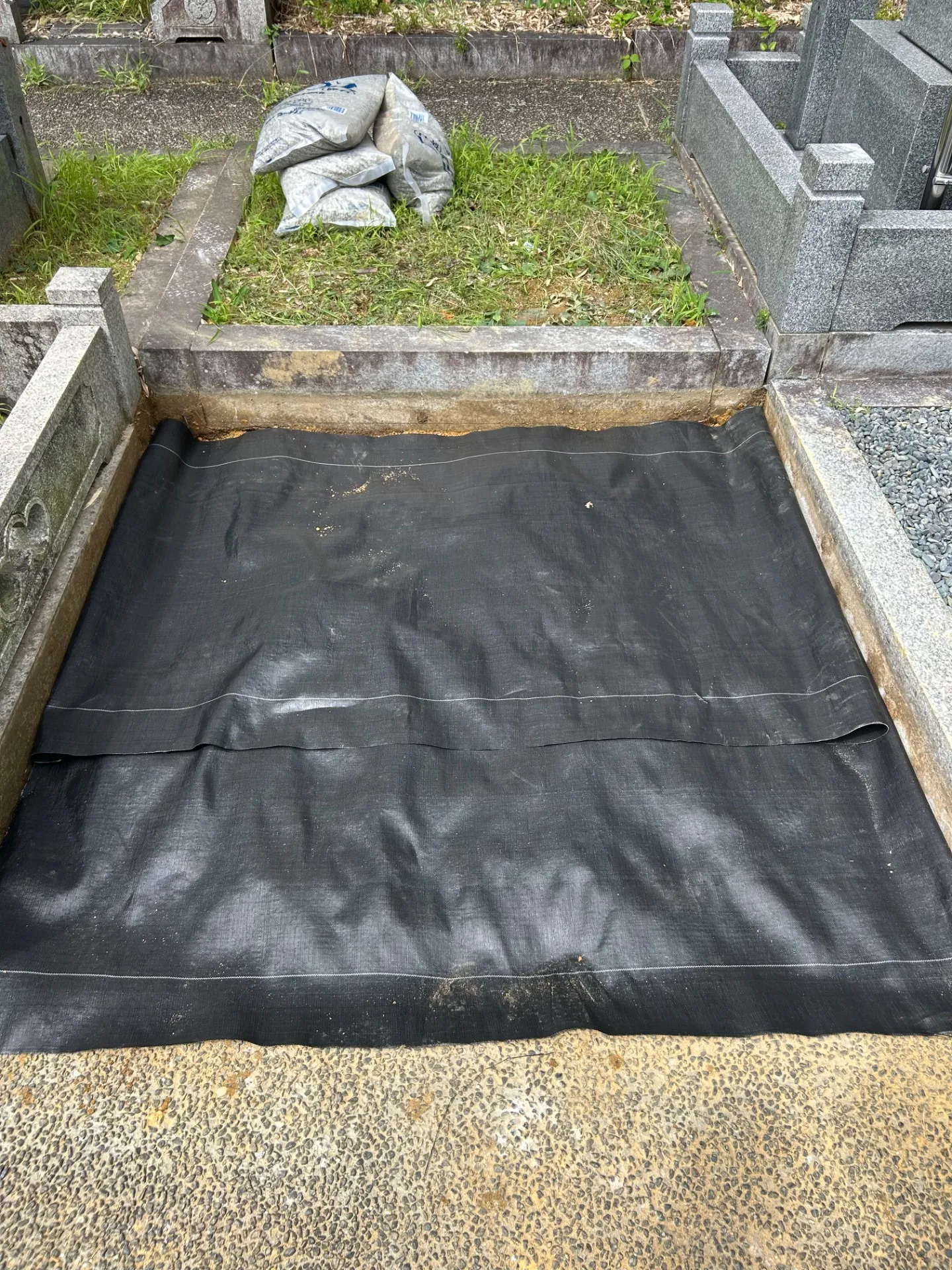 京都府大山崎町　見阿弥墓地にてお墓じまいの工事をさせていただきました。