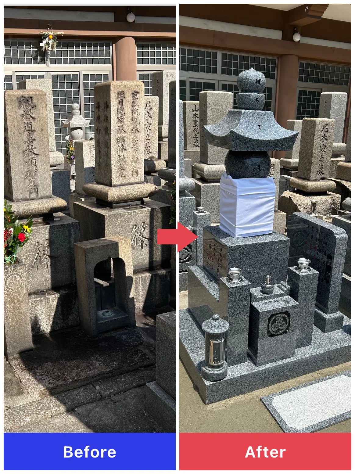 大阪市内のお寺で建て替え工事