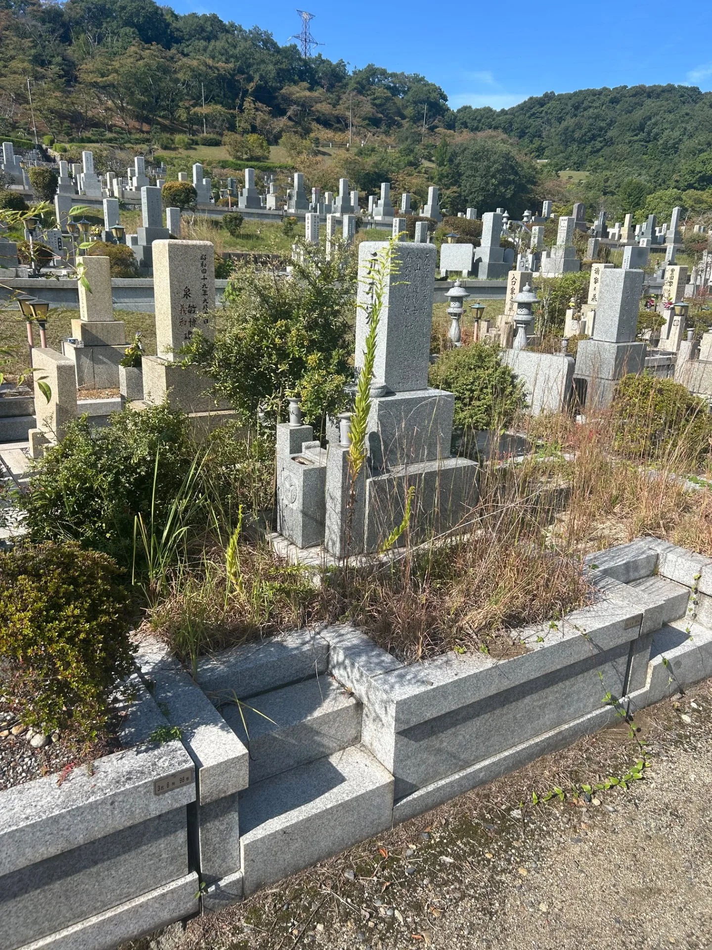 四條畷市飯盛霊園でお墓じまい